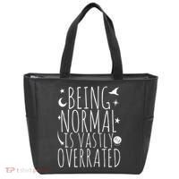 Being Normal Is Vastly Overrated Witch Tote Bag thumb 0