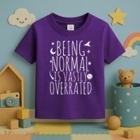 Being Normal Is Vastly Overrated Witch Toddler T-Shirt thumb 3
