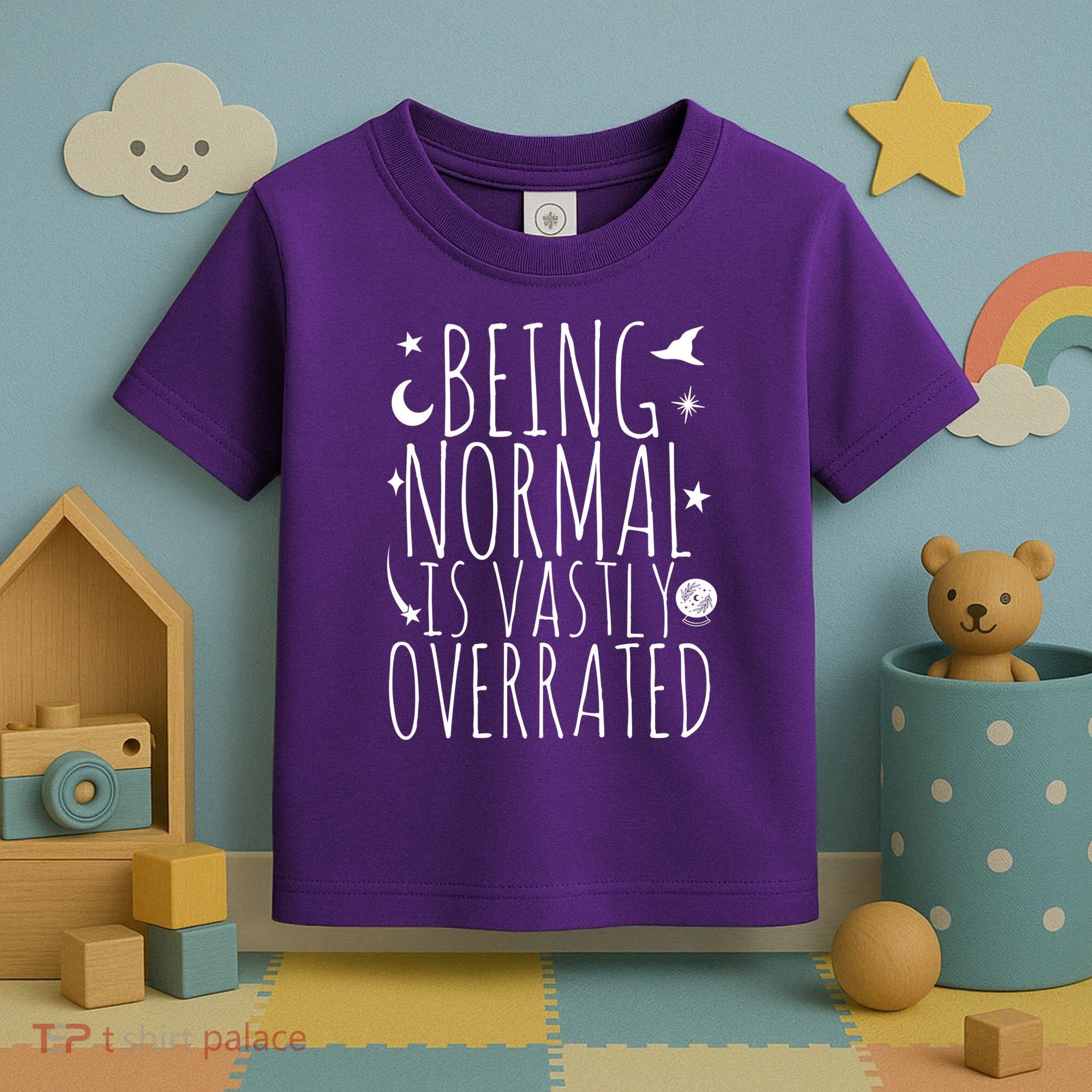 Being Normal Is Vastly Overrated Witch Toddler T-Shirt