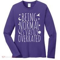 Being Normal Is Vastly Overrated Witch Women's Long Sleeve Shirt thumb 0