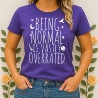 Being Normal Is Vastly Overrated Witch Women's T-Shirt thumb 2