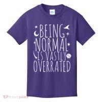 Being Normal Is Vastly Overrated Witch Kids T-Shirt thumb 0