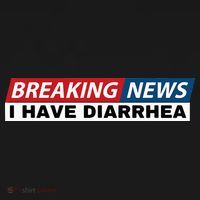 Breaking News I Have Diarrhea Funny Joke Humor Poop Pooping Women's Hoodie thumb 2