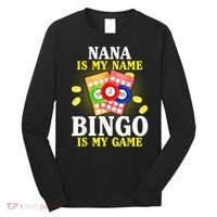Bingo Nana Is My Name Funny Christmas Long Sleeve Shirt thumb 0