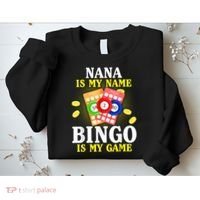 Bingo Nana Is My Name Funny Christmas Sweatshirt thumb 2