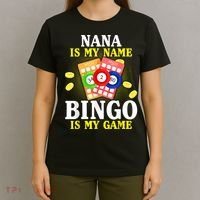 Bingo Nana Is My Name Funny Christmas T-Shirt thumb 4