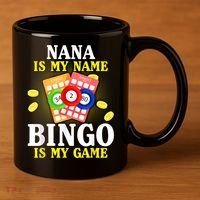 Bingo Nana Is My Name Funny Christmas 11oz C Handle Ceramic Mug thumb 3