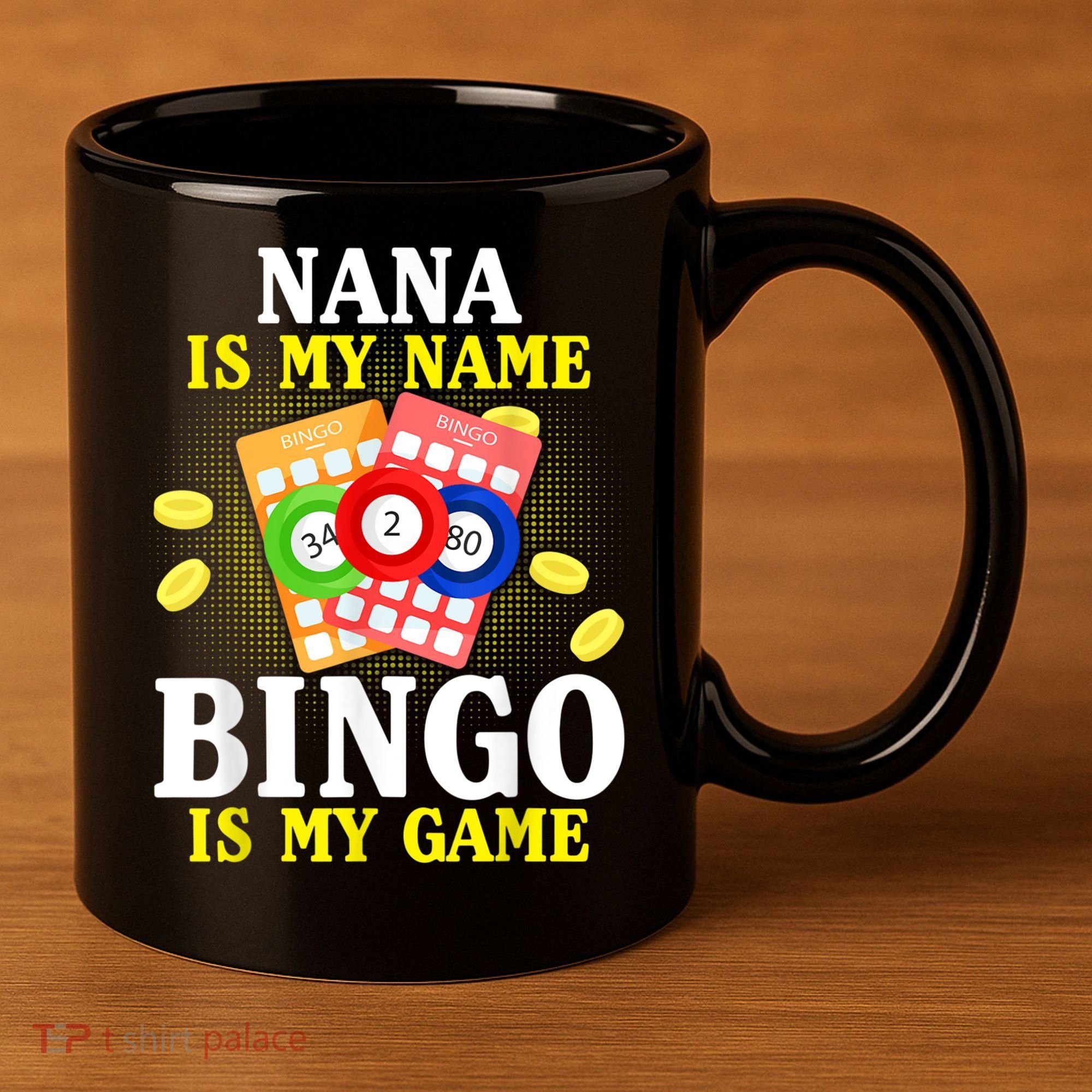 Bingo Nana Is My Name Funny Christmas 11oz C Handle Ceramic Mug