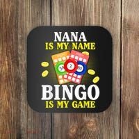 Bingo Nana Is My Name Funny Christmas Coaster thumb 0