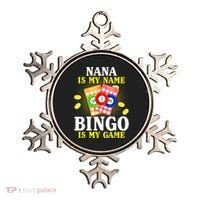 Bingo Nana Is My Name Funny Christmas Ornament thumb 0