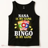Bingo Nana Is My Name Funny Christmas Tank Top thumb 2
