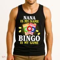 Bingo Nana Is My Name Funny Christmas Tank Top thumb 3