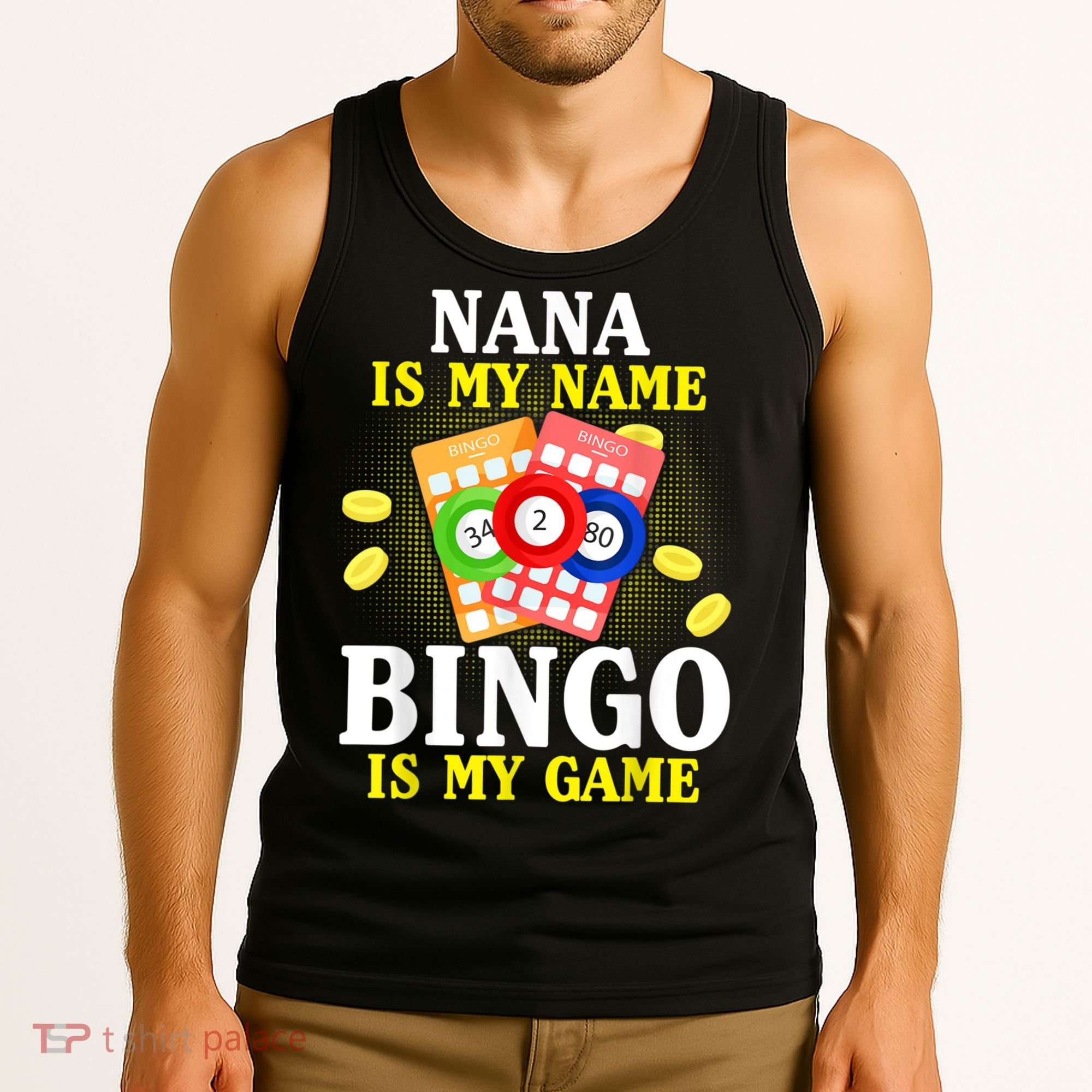 Bingo Nana Is My Name Funny Christmas Tank Top