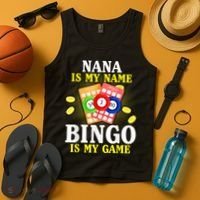 Bingo Nana Is My Name Funny Christmas Tank Top thumb 4