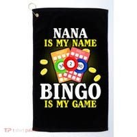 Bingo Nana Is My Name Funny Christmas Golf Towel thumb 0