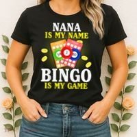 Bingo Nana Is My Name Funny Christmas Women's T-Shirt thumb 2