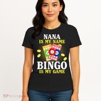 Bingo Nana Is My Name Funny Christmas Women's T-Shirt thumb 4