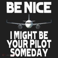 Be Nice I Might Be Your Pilot Someday Funny Beanie thumb 2