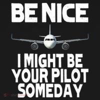 Be Nice I Might Be Your Pilot Someday Funny Women's Hoodie thumb 2