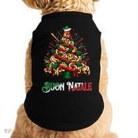 Buon Natale Italian Pasta Christmas Tree Xmas Doggie Tank thumb 0