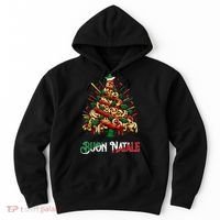 Buon Natale Italian Pasta Christmas Tree Xmas Hoodie thumb 0