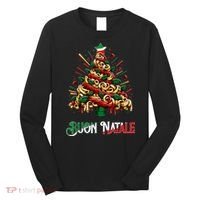 Buon Natale Italian Pasta Christmas Tree Xmas Long Sleeve Shirt thumb 0