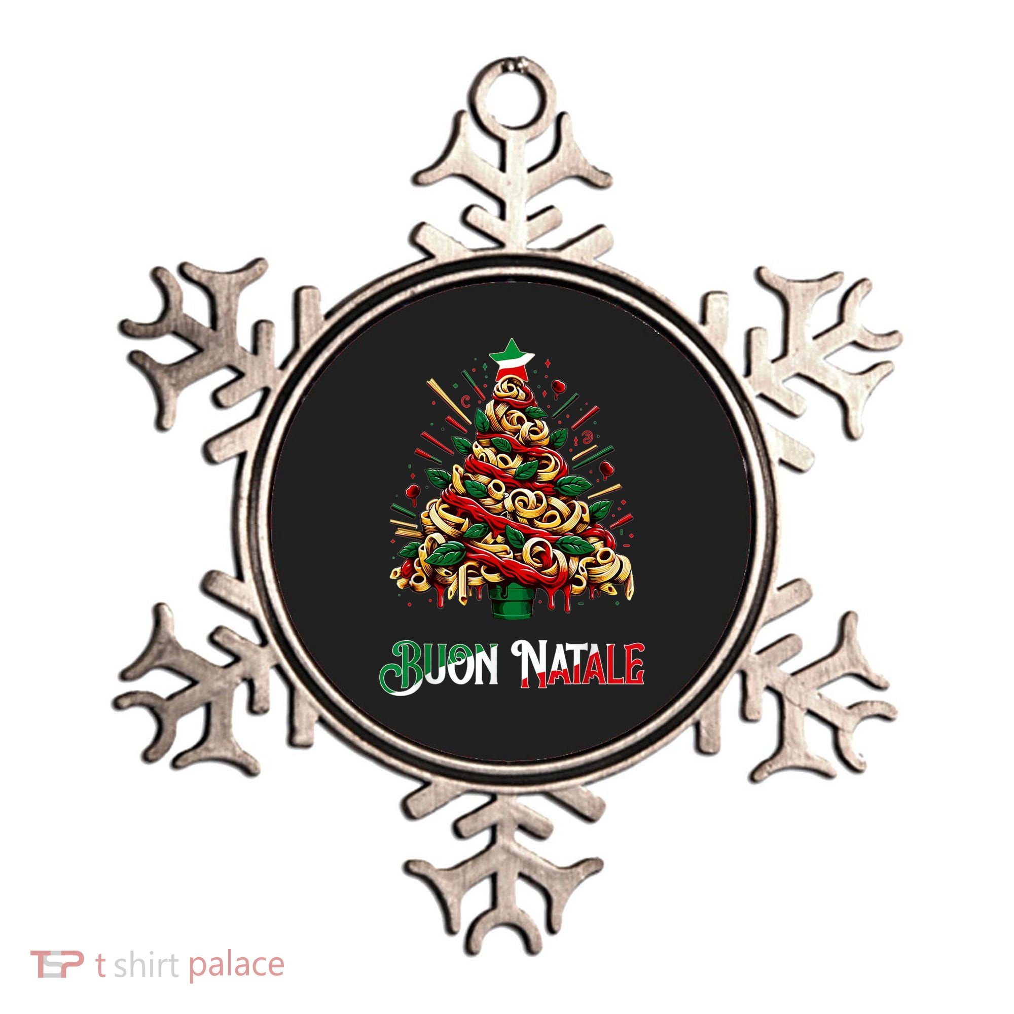 Buon Natale Italian Pasta Christmas Tree Xmas Ornament