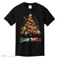 Buon Natale Italian Pasta Christmas Tree Xmas Kids T-Shirt thumb 0