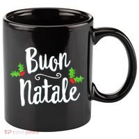 Buon Natale Italy Pride Xmas Holiday Italian Christmas 11oz C Handle Ceramic Mug thumb 0
