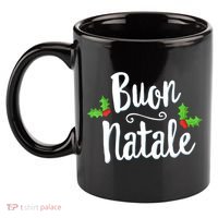 Buon Natale Italy Pride Xmas Holiday Italian Christmas 11oz C Handle Ceramic Mug thumb 2