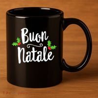 Buon Natale Italy Pride Xmas Holiday Italian Christmas 11oz C Handle Ceramic Mug thumb 3