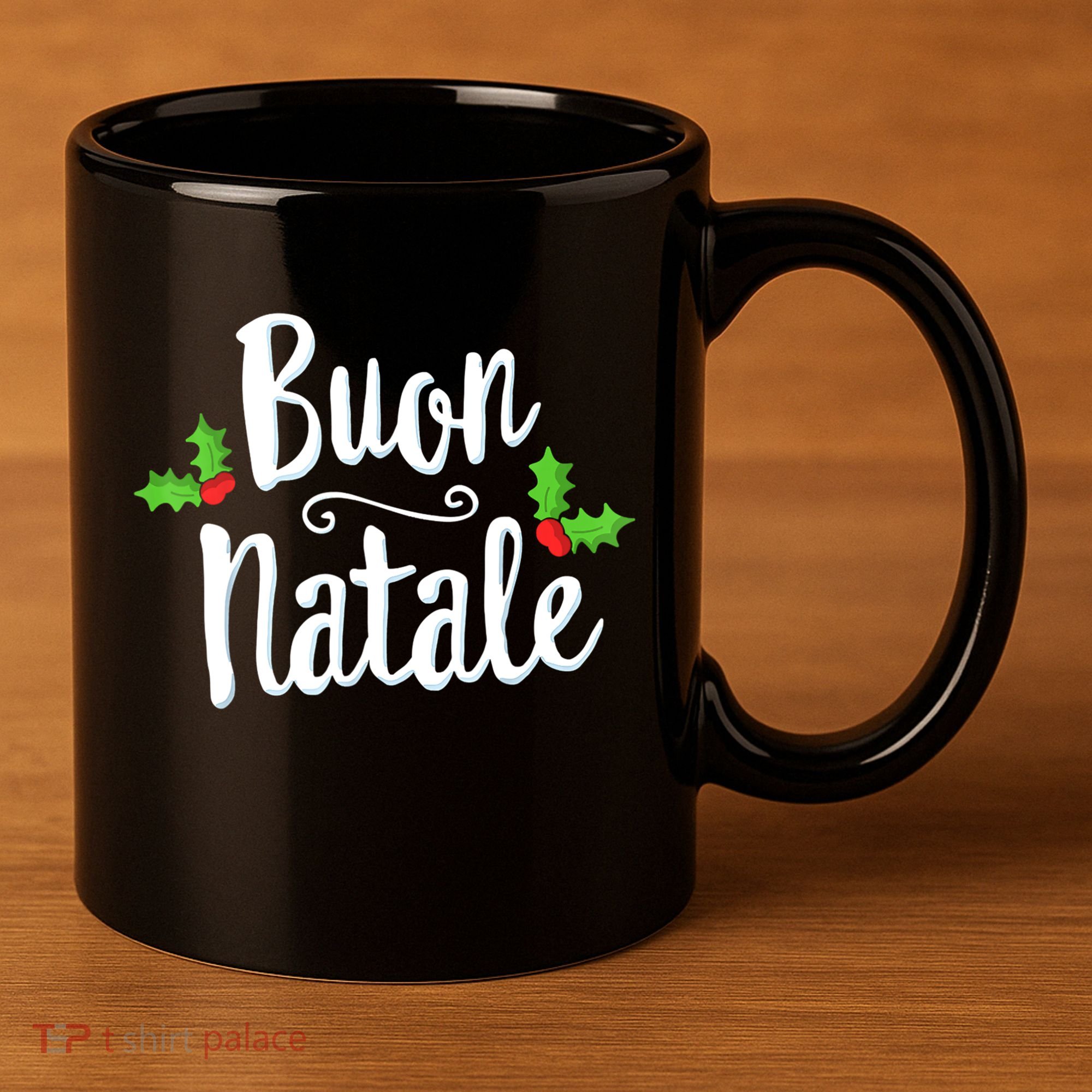 Buon Natale Italy Pride Xmas Holiday Italian Christmas 11oz C Handle Ceramic Mug