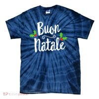 Buon Natale Italy Pride Xmas Holiday Italian Christmas Tie-Dye T-Shirt thumb 0