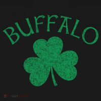 Buffalo Ny Irish Shamrock Distressed Green Print Meaningful Gift Women's Hoodie thumb 2