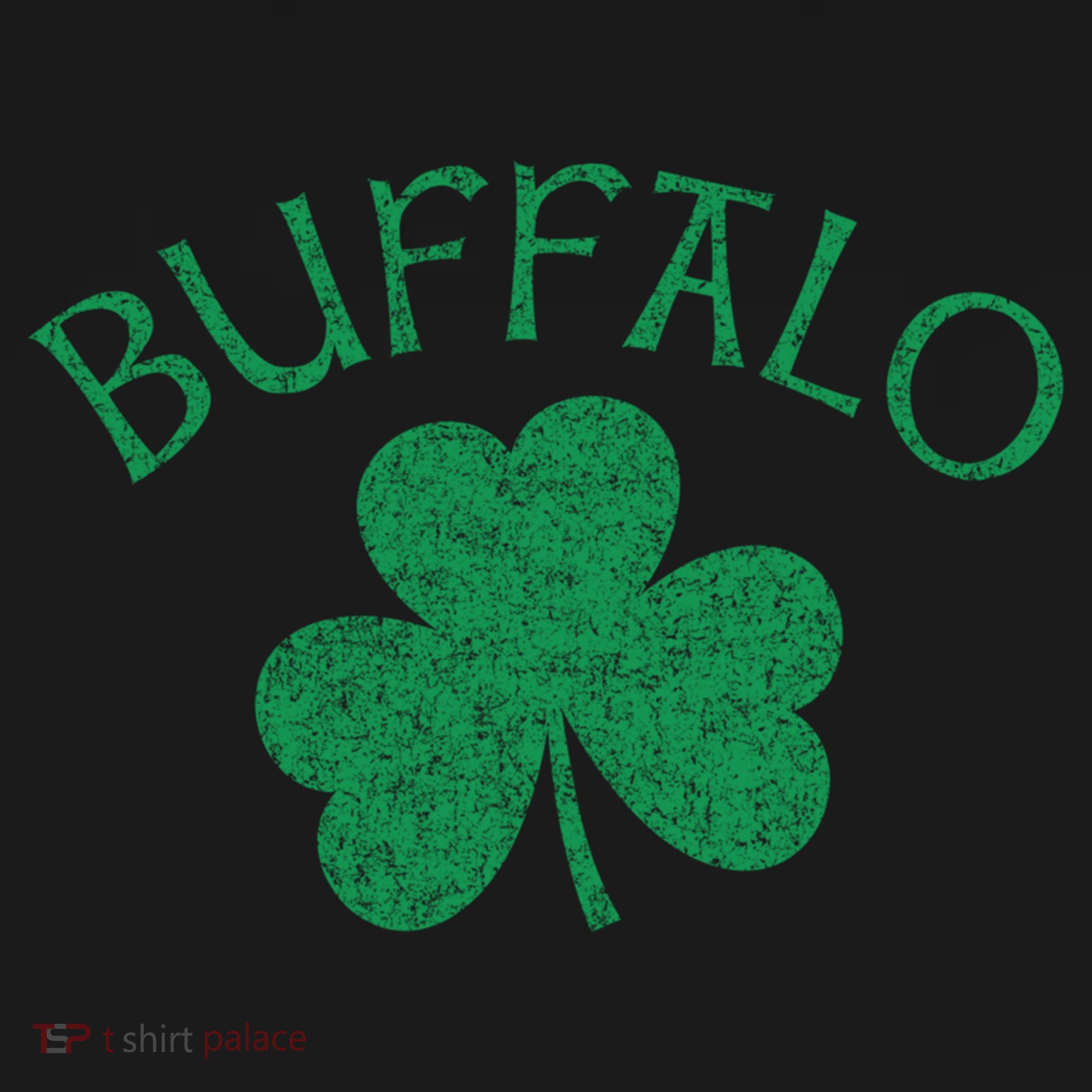 Buffalo Ny Irish Shamrock Distressed Green Print Meaningful Gift Women's Hoodie