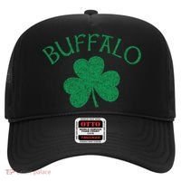 Buffalo Ny Irish Shamrock Distressed Green Print Meaningful Gift Hat thumb 0