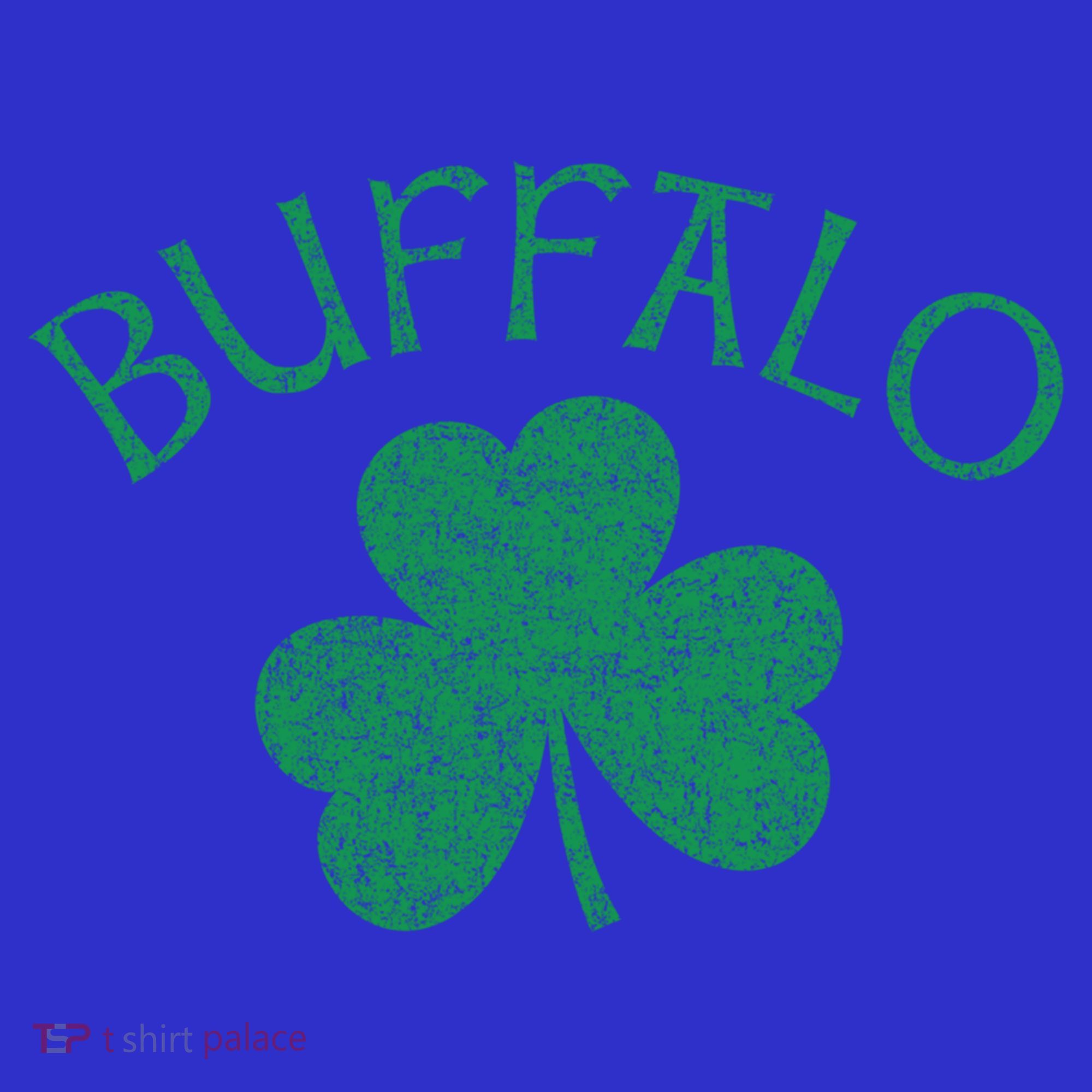 Buffalo Ny Irish Shamrock Distressed Green Print Meaningful Gift Hoodie