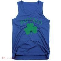 Buffalo Ny Irish Shamrock Distressed Green Print Meaningful Gift Tank Top thumb 0