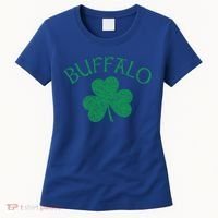 Buffalo Ny Irish Shamrock Distressed Green Print Meaningful Gift Women's T-Shirt thumb 0