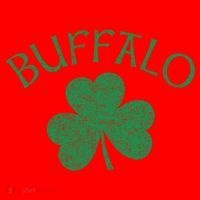 Buffalo Ny Irish Shamrock Distressed Green Print Meaningful Gift Santa Hat thumb 1