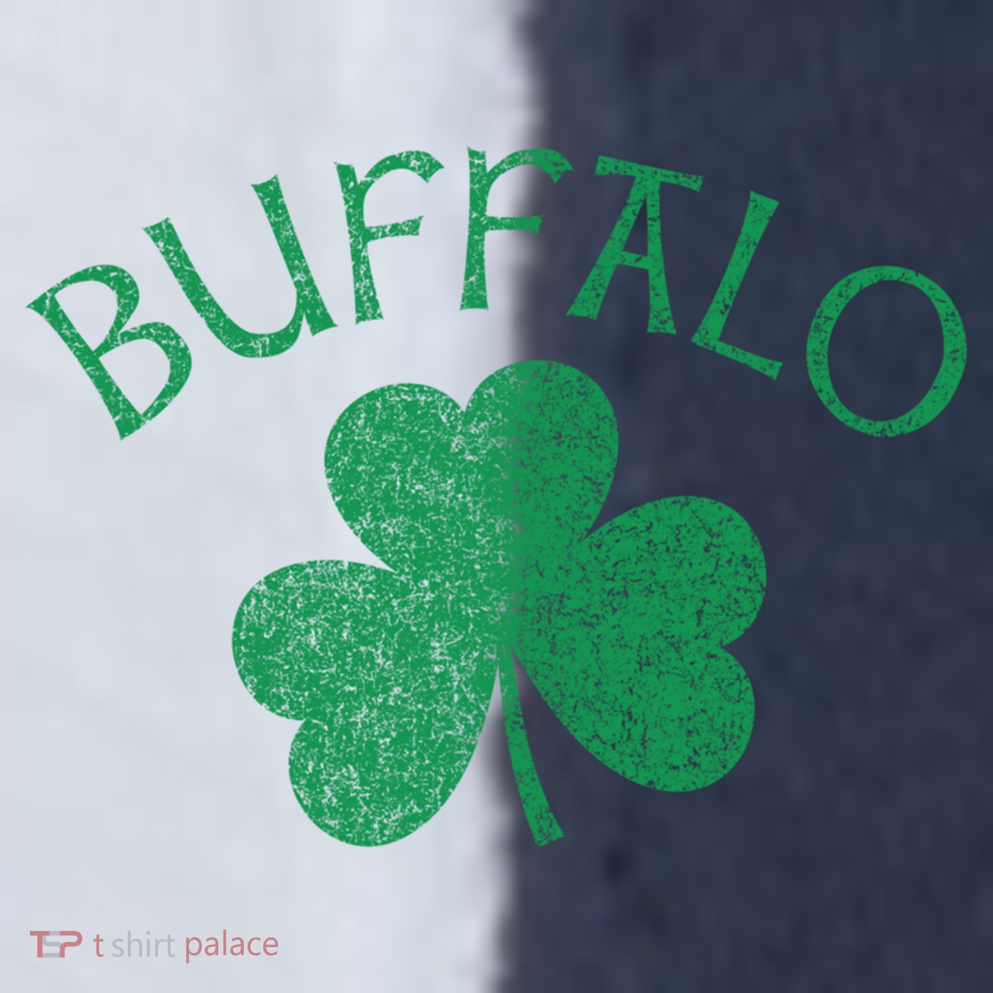 Buffalo Ny Irish Shamrock Distressed Green Print Meaningful Gift Sport-Tek Competitor United Soccer Jersey