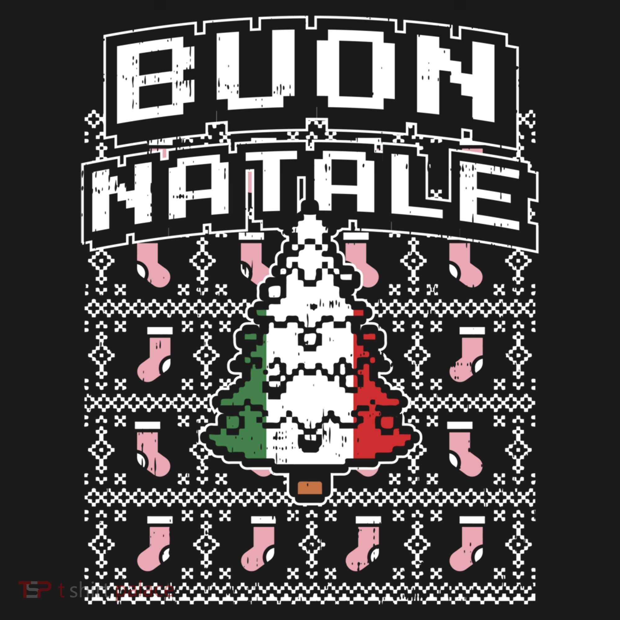 Buon Natale Italian Ugly Christmas Tree Italy Gift Women's Hoodie