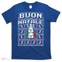 Buon Natale Italian Ugly Christmas Tree Italy Gift T-Shirt thumb 0