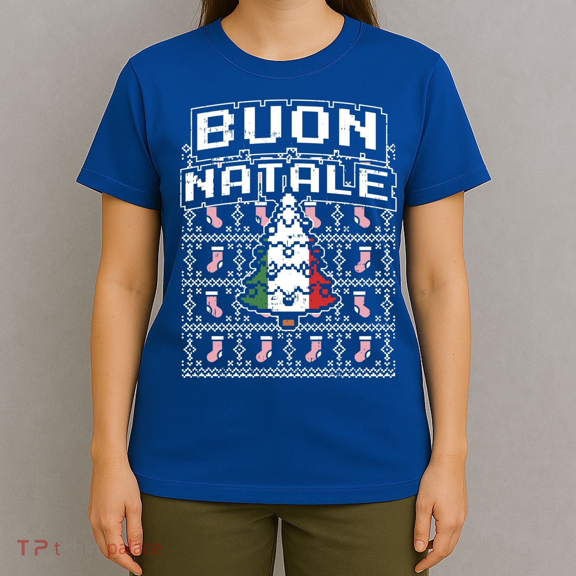 Buon Natale Italian Ugly Christmas Tree Italy Gift T-Shirt