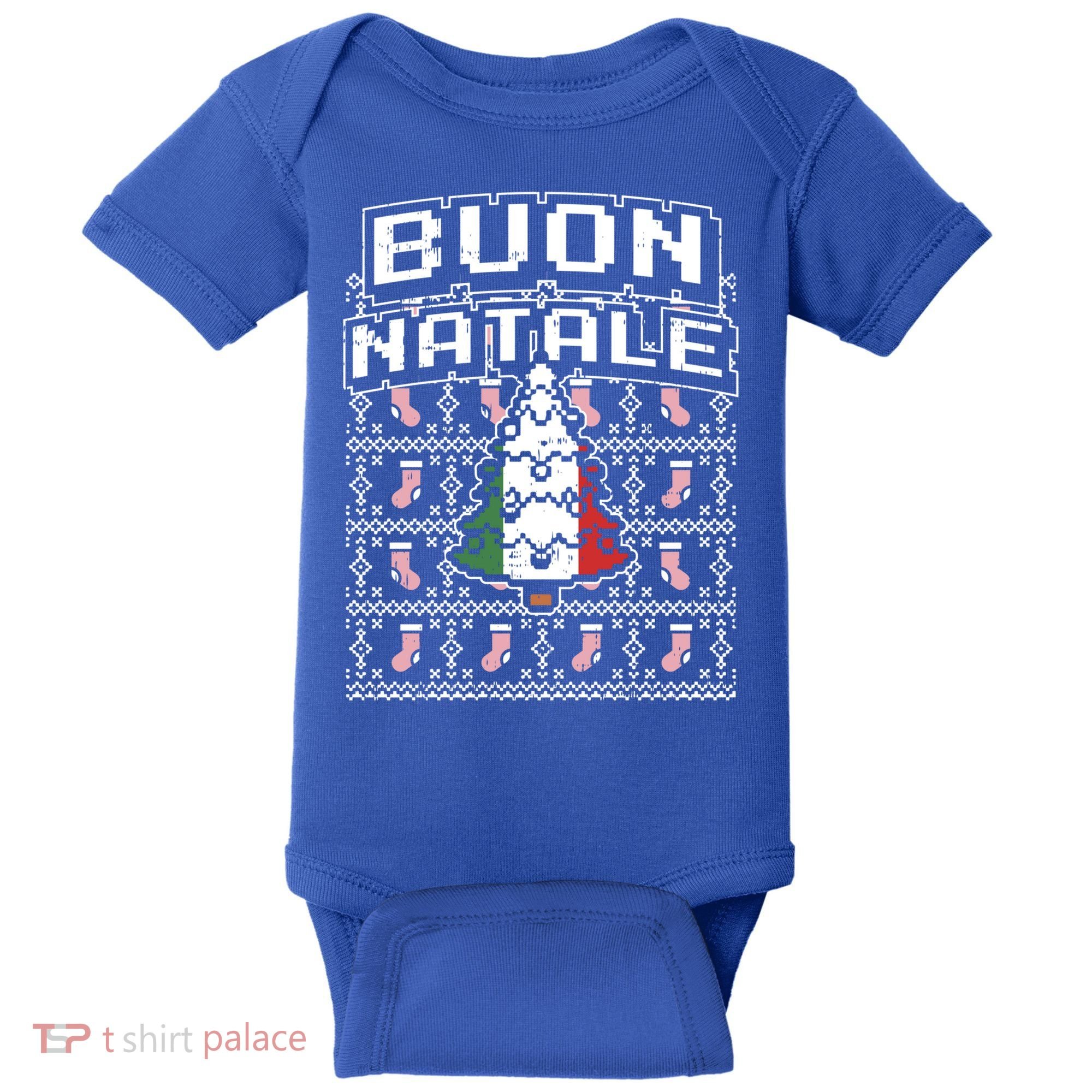 Buon Natale Italian Ugly Christmas Tree Italy Gift Baby Bodysuit