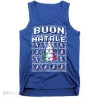 Buon Natale Italian Ugly Christmas Tree Italy Gift Tank Top thumb 0