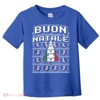Buon Natale Italian Ugly Christmas Tree Italy Gift Toddler T-Shirt thumb 0
