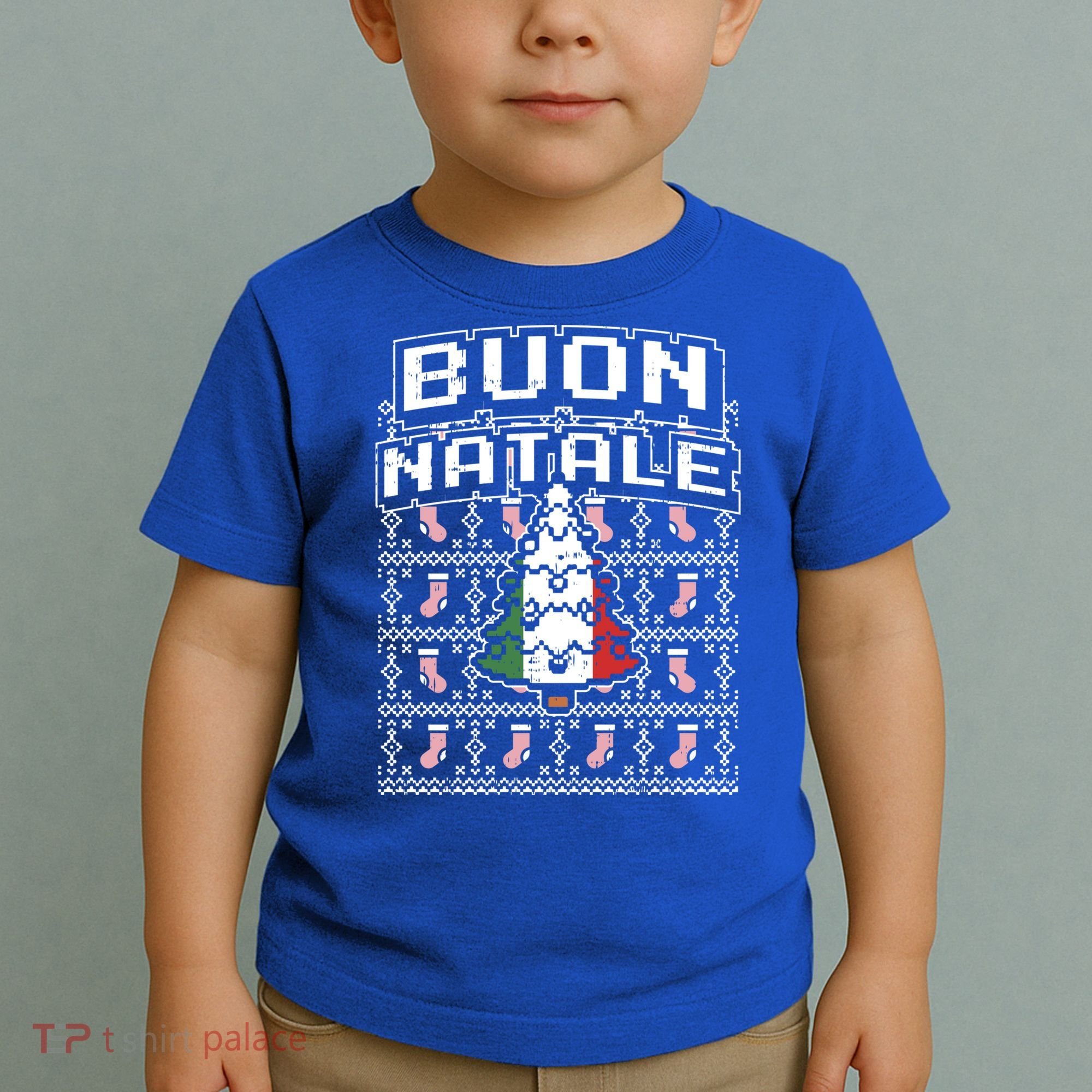Buon Natale Italian Ugly Christmas Tree Italy Gift Toddler T-Shirt