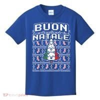Buon Natale Italian Ugly Christmas Tree Italy Gift Kids T-Shirt thumb 0