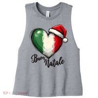 Buon Natale Italian Family Christmas Italy Pride Women's Racerback Cropped Tank thumb 0
